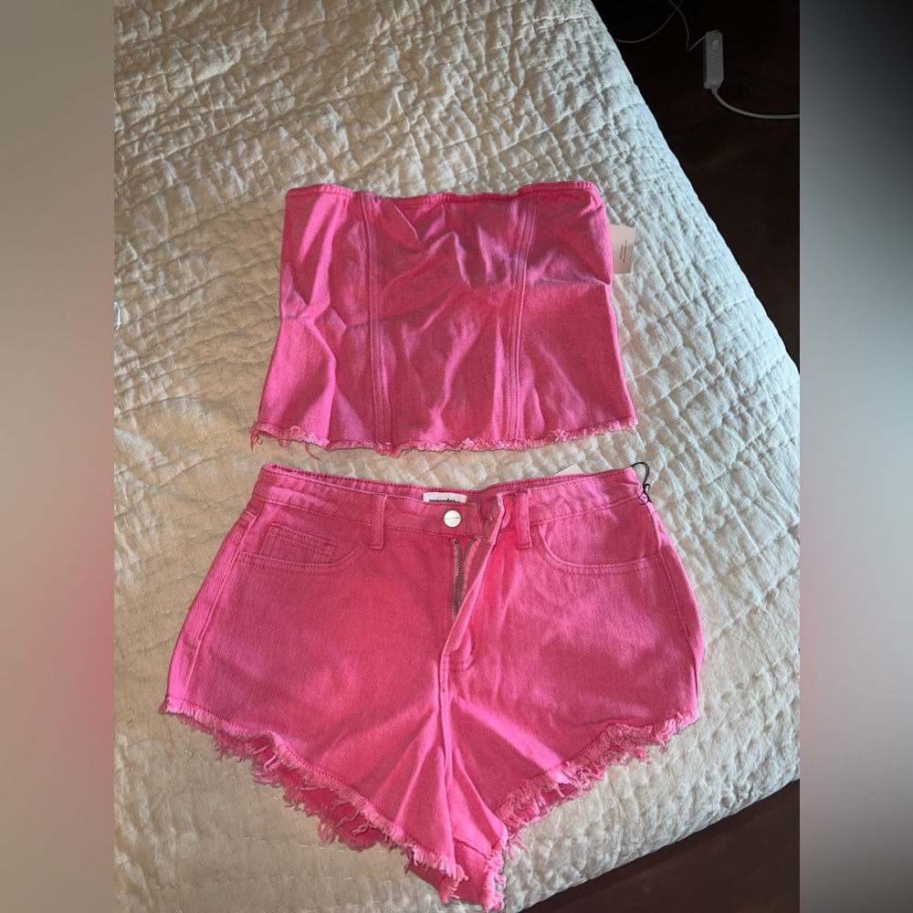 Pink Superdown Denim Top